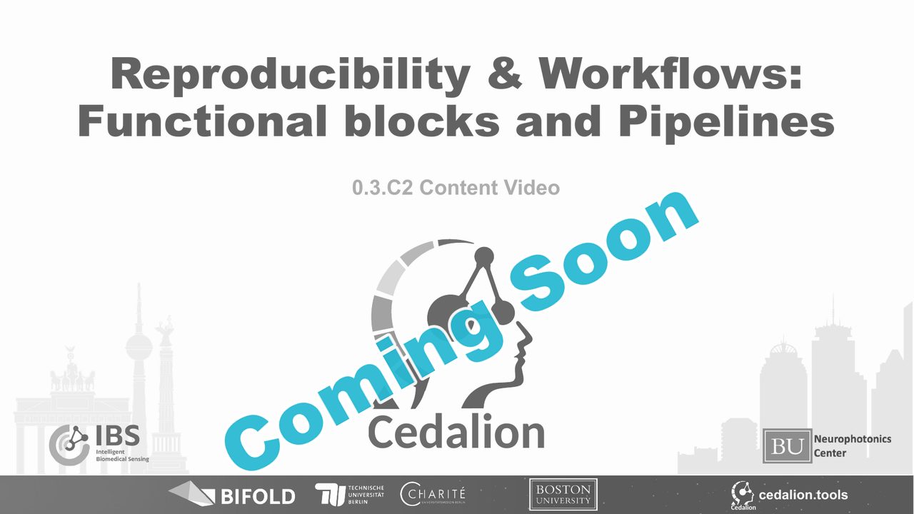 0.3.C2 content video: Reproducibility & Workflows: Functional blocks and Pipelines (coming soon)